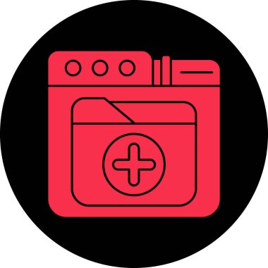 Modern bir simgenin vektör illüstrasyonu