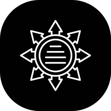 Bir yıldız simgesinin vektör illüstrasyonu