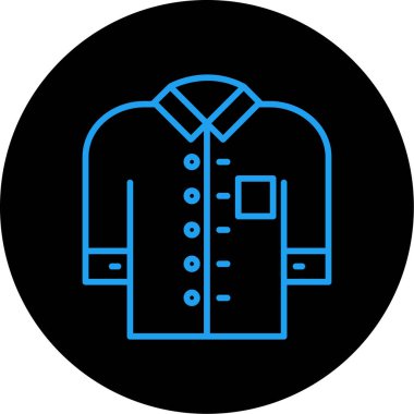 Bir ceket simgesinin vektör illüstrasyonu