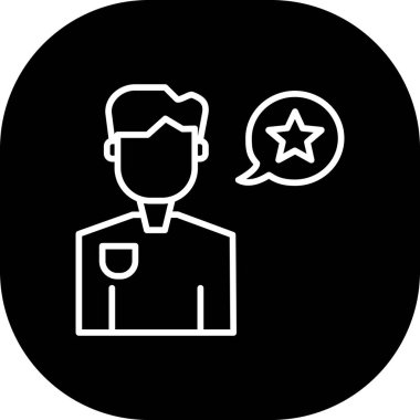 Modern simgenin vektör illüstrasyonu