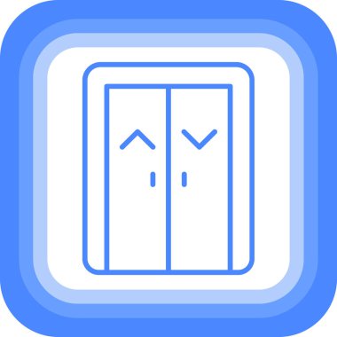 Kapı simgesinin vektör illüstrasyonu