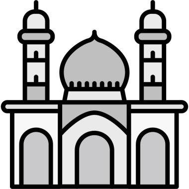 Cami. Web simgesi basit illüstrasyon