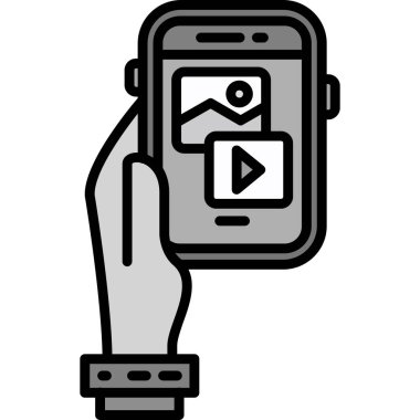 akıllı telefon simgesi vektör illüstrasyonu