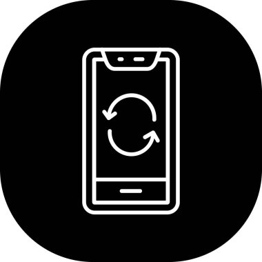 Soyut arkaplanda telefon simgesi izole edildi