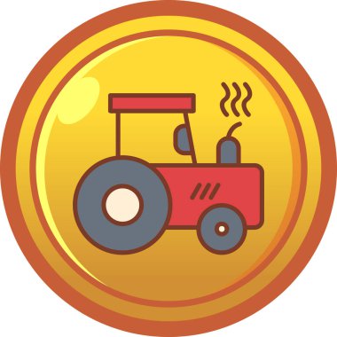 Traktör simgesi trend biçimi izole edildi