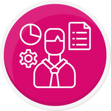 Bir insan simgesinin vektör illüstrasyonu