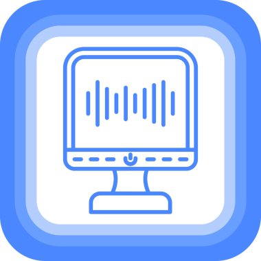 ses simgesi, vektör illüstrasyonu