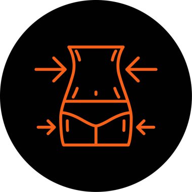 Bir kadın simgesinin vektör illüstrasyonu