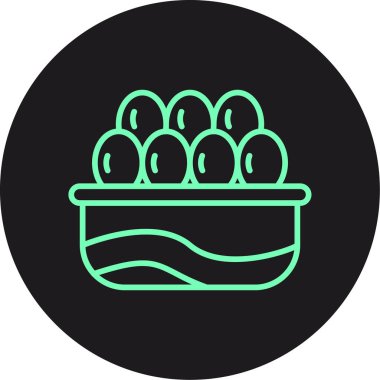 İllüstrasyon paskalya yumurtası simgesi