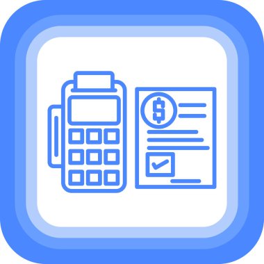 hesap makinesi simgesi vektör illüstrasyonu