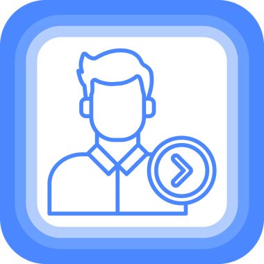 Tabletli bir adamın vektör çizimi