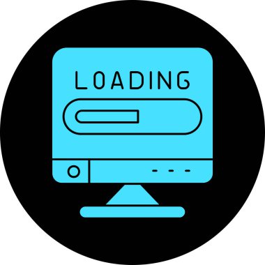 Bir bilgisayarın vektör illüstrasyonu