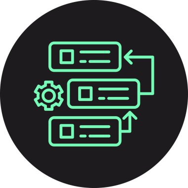 Web geliştirme simgesi vektör illüstrasyonu