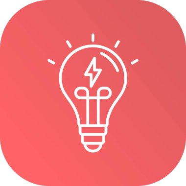 ampul simgesi vektör illüstrasyonu