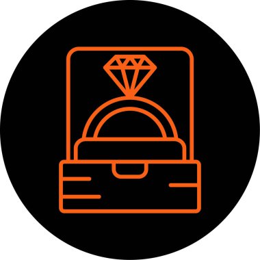 Elmas vektör illüstrasyon simgesi