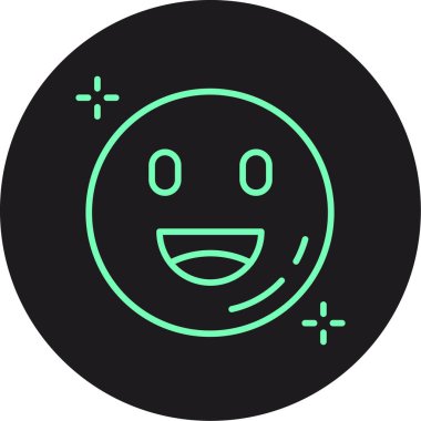 emoji simgesinin vektör illüstrasyonu