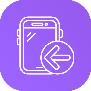 Akıllı telefon simgesi, vektör illüstrasyon tasarımı