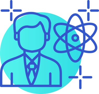 atom. Web simgesi basit illüstrasyon