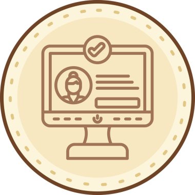 Modern tarzda bir kadının vektör çizimi