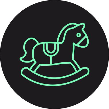 At simgesinin vektör illüstrasyonu