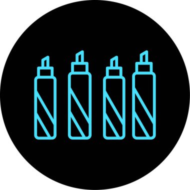 unique spray bottle vector glyph icon