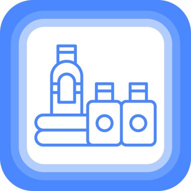 Şişe. Web simgesi basit illüstrasyon