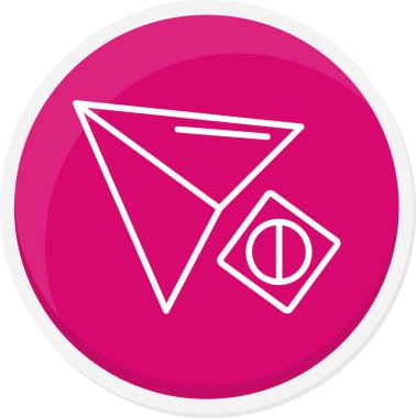 Çemberin bir simgesinin vektör illüstrasyonu