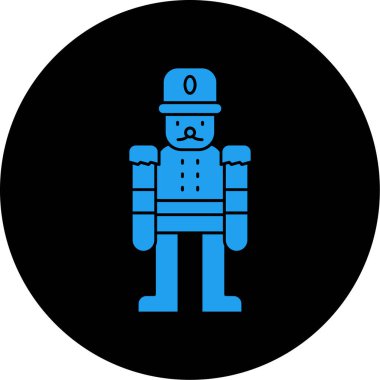 Modern b 'nin vektör illüstrasyonu simgesiz robot