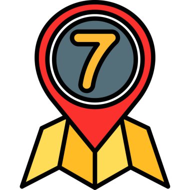 Harita işaretleyici vektör illüstrasyonunu göster