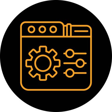 Web simgesi vektör illüstrasyonu