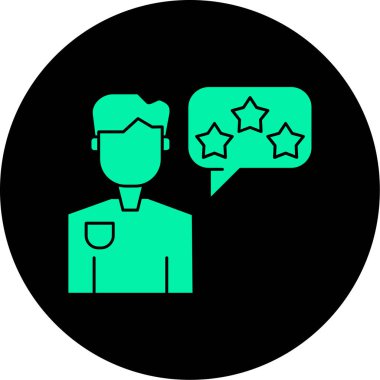 Yıldızlı bir adamın vektör çizimi