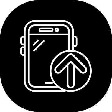 Vektör akıllı telefon simgesi illüstrasyonu