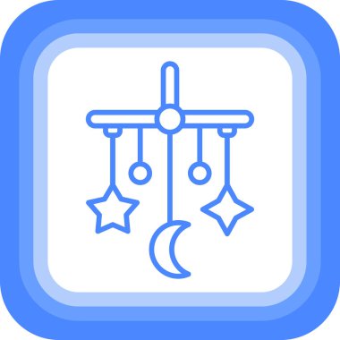 Ay. Web simgesi basit illüstrasyon