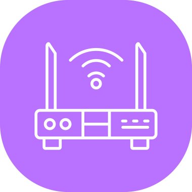 wifi modern renk simgesi, vektör illüstrasyonu