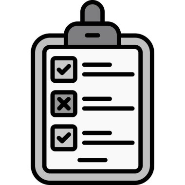 Simge vektör illüstrasyonunu listele