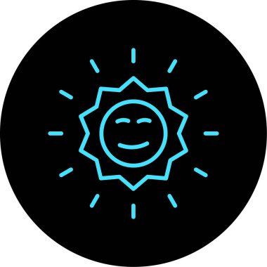 Vektör güneş web simgesi