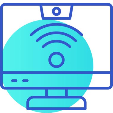 router simgesi, basit vektör illüstrasyonu