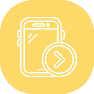 cep telefonu simgesi. vektör illüstrasyonu