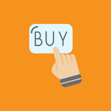 satın al düğmesi vektör illüstrasyonu