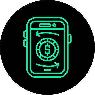 Vektör telefon simgesi illüstrasyonu