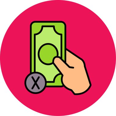 Para için. Web simgesi basit illüstrasyon