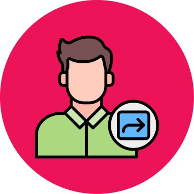 Büyüteci olan bir adamın vektör çizimi