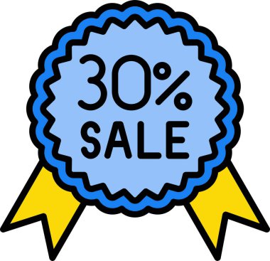 % 0 indirimli mavi etiket.