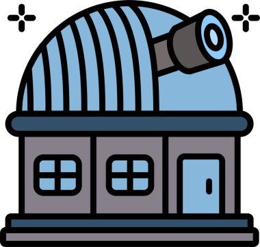 Bina. Web simgesi basit illüstrasyon