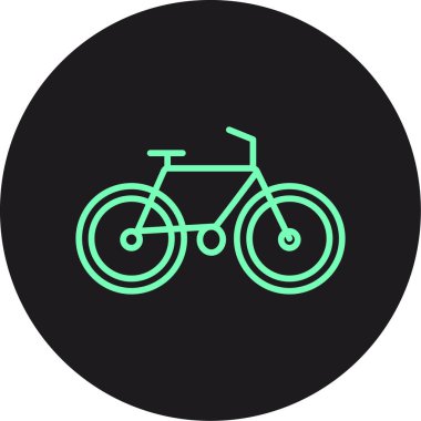 Bisiklet simgesi, vektör illüstrasyonu