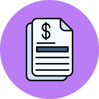 Dolar. Web simgesi basit illüstrasyon