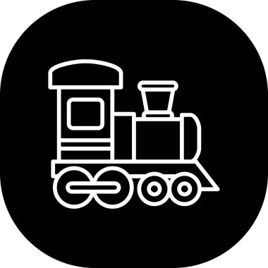 tren simgesi vektör illüstrasyonu