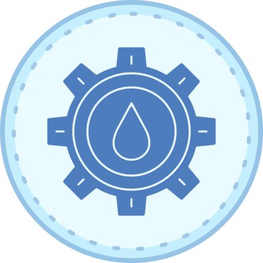 Su. Web simgesi basit illüstrasyon