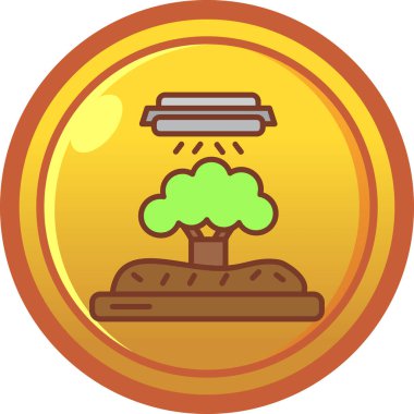 Ağaç simgesinde para olan orman ağacı