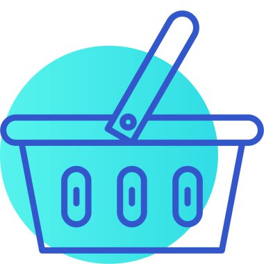 Sepet Simgesi vektör illüstrasyonu